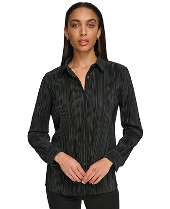 Женская блузка Calvin Klein с плиссировкой и длинным рукавом Calvin Klein