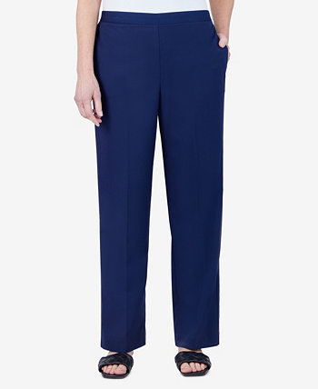 Plus Size Sloane Street Pull-On Proportioned Straight Leg Pants Alfred Dunner
