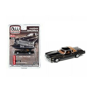 1975 Cadillac Eldorado, Black - Auto World CP7719 - 1/64 scale Diecast Model Toy Car Auto World