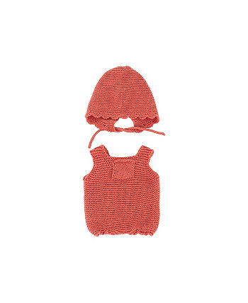 Knitted Doll Outfit 12.62" - Rompers Hood Miniland