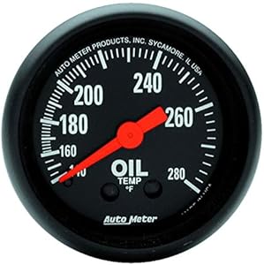 Autometer 2609 2" OIL TEMP, 140-280`F, MECH, Z-SERIES Auto Meter