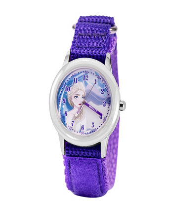 Часы Disney Frozen 2 Elsa для девочек фиолетовые с нейлоновым ремешком 32 мм Ewatchfactory