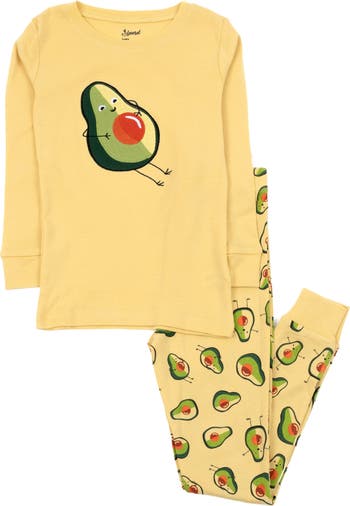 Хлопковая пижама из двух частей авокадо Leveret