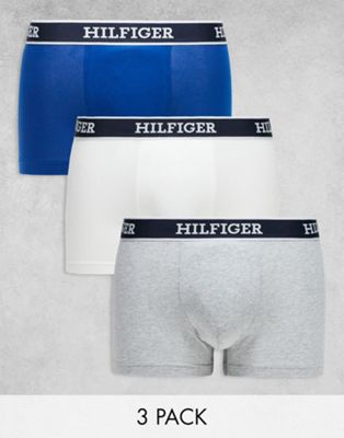 Tommy Hilfiger monotype 3 pack boxer briefs in multi Tommy Hilfiger