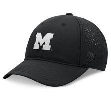 Мужская регулируемая шляпа Top of the World Black Michigan Wolverines Liquesce Trucker Top of the World