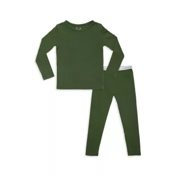 Маленький детский &amp; Детская рубашка с длинными рукавами Evergreen и усилителем; Брюки Пижамный комплект Bellabu Bear