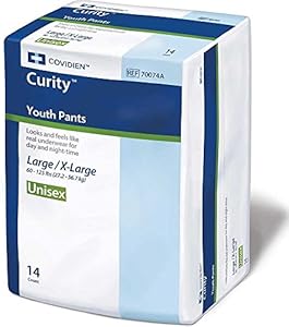 Curity Youth Pants Youth Pull-On Diapers Size Large/X-Large Case/56 (4 bags of 14) Curity