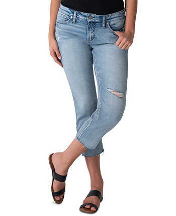 Укороченные джинсы Elyse с эффектом потертости Silver Jeans Co.