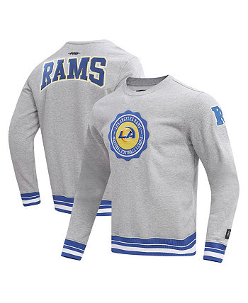 Мужской пуловер с эмблемой Хизер Серый Los Angeles Rams Crest Emblem Pro Standard