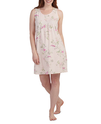 Women's Cotton Sleeveless Floral Nightgown Miss Elaine