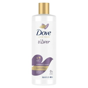 Dove Love Your Silver Gorgeous Grays Purple Shampoo with Biotin Complex, 13.5 fl oz Dove