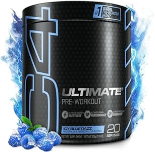 Cellucor C4 Ultimate Pre Workout Powder (Порошок) Arctic Snow Cone - Sugar Free Preworkout Energy Supplement for Men & Women - 300mg Caffeine + 3.2g Beta Alanine + 2 Patented Creatines - 20 Servings (Порции) Cellucor