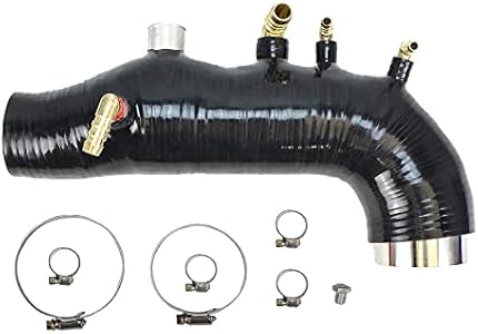 Inlet Hose Fit Subaru 2008-2014 GE GH GR GV Turbo Compatible with Subaru WRX Impreza EJ25 Inlet Black Hose JM Turbo