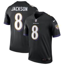 Мужское черное джерси Nike Lamar Jackson Baltimore Ravens Legend Nitro USA