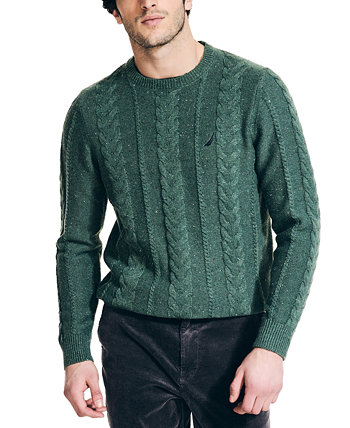 Мужской пуловер вязанной вязки, свитер с круглым вырезом Nautica