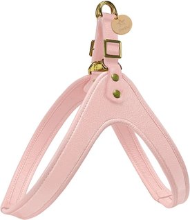 PoisePup Bella Rose Leather Step In Dog Harness, Light Pink PoisePup