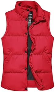 wantdo Women's Puffer Vests Thicken Winter Vest Outerwear Warm Puffy Vest Wantdo