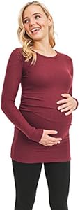 Women's Long Sleeve Sweater Knit Maternity Tunic LaClef