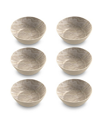 7,5-дюймовый набор из 6 предметов из искусственного дерева пустыни, низкая чаша, 42 унции TarHong