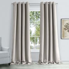 Dainty Home Hamden Solid 100% Blackout Thermal Insulated Grommet Single Curtain Panel Dainty Home
