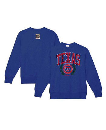 Женский пуловер с логотипом Royal Texas Rangers Cooperstown Collection Mitchell & Ness