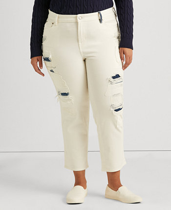 Прямые джинсы до щиколотки со средней посадкой больших размеров Ralph Lauren