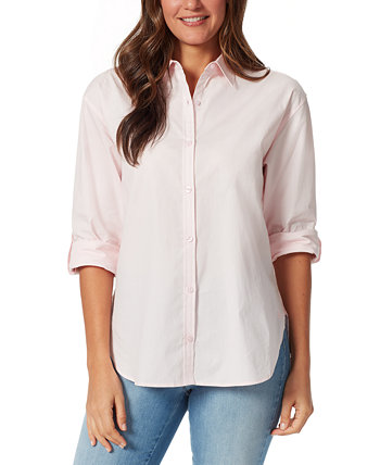 Petite Amanda Cotton Button-Front Shirt Gloria Vanderbilt