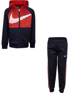 Толстовка с капюшоном на молнии и брюки Therma Swoosh из двух частей (для малышей) Nike Kids