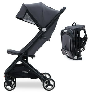 Shininglove Folding Stroller, Lightweight Baby Tricycle with One-Step Brake, Universal Wheels & Sunshade Suitable for Toddler up to 33lbs ShiningLove