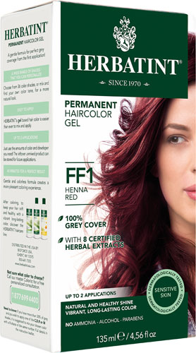 Стойкая краска для волос Herbatint Gel FF1 Henna Red -- 135 мл Herbatint