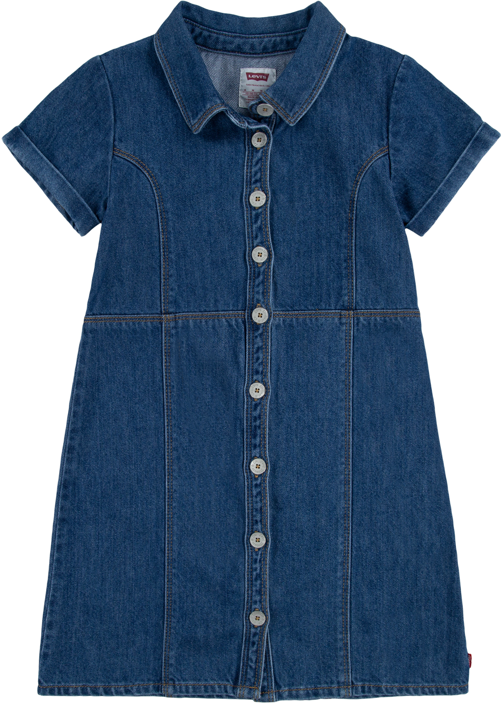 Short Sleeve Denim Western Dress (Little Kids) Levi's®