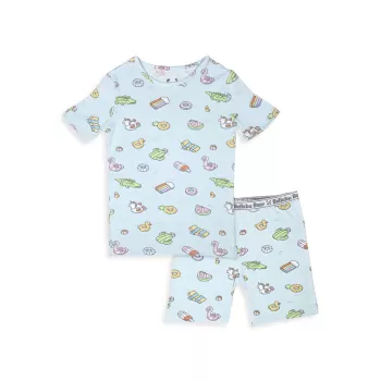 Baby Boy's, Little Boy's &amp; Boy's Pool Floats Print Pajama Shorts Set Bellabu Bear