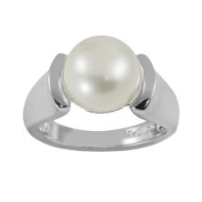 Серебряное кольцо с пресноводным культивированным жемчугом Unbranded