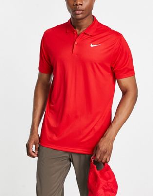 Nike Golf Vicotry polo in red Nike Golf