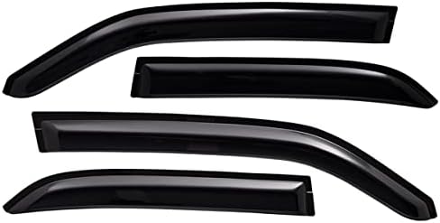 Lightronic WV94505 Outside-Mount Side Window Visors Deflectors Vent Rain Guards, Dark Smoke, 4-Pieces Set, Fits 2005-2010 Chrysler 300, 2005-2008 Dodge Magnum Lightronic