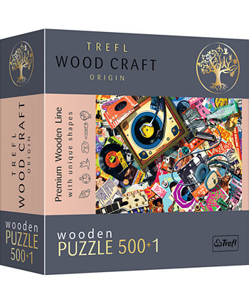 Деревянный пазл Wood Craft 500 Plus 1 - в мире музыки Trefl
