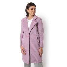Campus Sutra Women Regular Fit Solid Long Coat Campus Sutra
