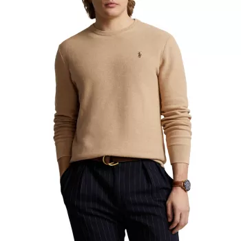 Хлопковый свитер с длинными рукавами Polo Ralph Lauren