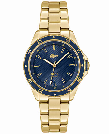 Женские кварцевые золотистые часы Santorini с браслетом из нержавеющей стали, 36 мм Lacoste