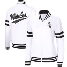 Женская спортивная куртка G-III Sports by Carl Banks White Chicago White Sox Pre-Game с молнией во всю длину G-III