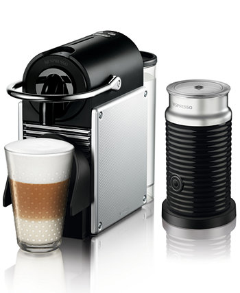 Оригинальная эспрессо-машина Pixie от De'Longhi с насадкой для вспенивания молока Aeroccino Nespresso
