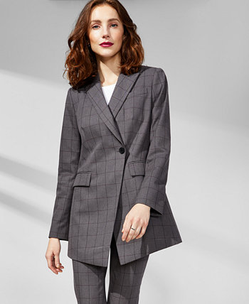Женская куртка Windowpane на одной пуговице Calvin Klein