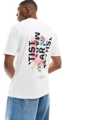 Marshall Artist graphic back T-shirt in white Marshall Artist