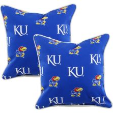 College Covers Kansas Jayhawks 2-Piece Outdoor Decorative Pillows College Covers