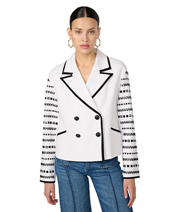 Women's Studded-Sleeve Jacket Karl Lagerfeld Paris