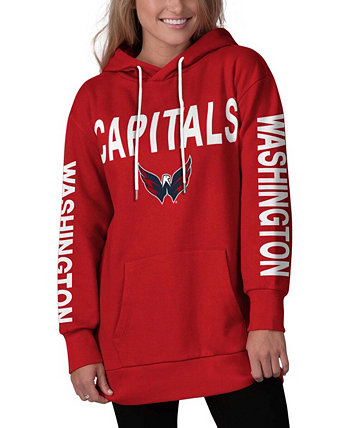 Женский красный худи-пуловер Washington Capitals Extra Inning G-III 4Her by Carl Banks