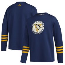Men's adidas  Navy Pittsburgh Penguins AEROREADY Pullover Sweater Adidas