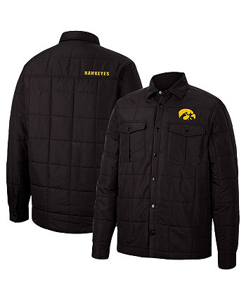 Мужская черная стеганая куртка Iowa Hawkeyes Detonate с застежкой-молнией Colosseum