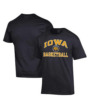 Мужская черная футболка Iowa Hawkeyes Basketball Icon Champion