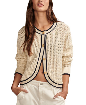 Женская текстурированная куртка-свитер на пуговицах спереди Lucky Brand